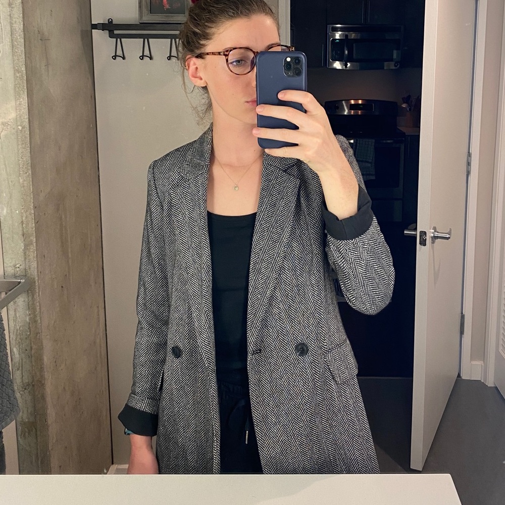 Gray Oversized Blazer